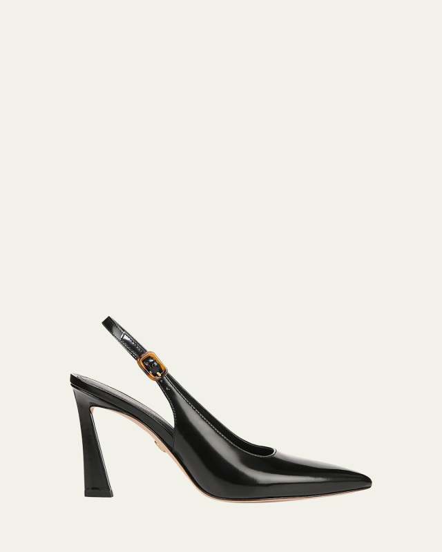 Callie Leather Slingback Pumps